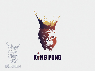 . beer branding creative crown graphic design icon illustrator inspiration king kong logo logo design logotype process rebranding typogaphy vector