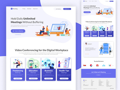 Virtual Conference Software Landing Page