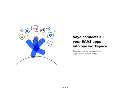 VAYO On-boarding Wizard branding graphic desgin illustration typography ui wizard