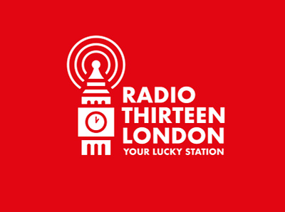 logo radio london branding design flat icon illustrator lettering logo type typography vector