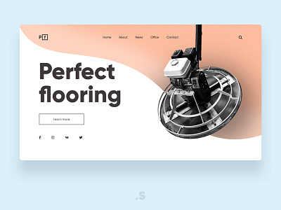 Repair flooring company concept