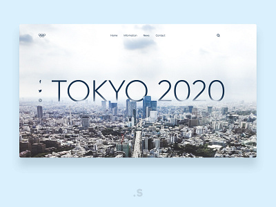 Tokyo 2020 | concept app branding design landingpage ui ux web webdesign webdesigner website welcome page