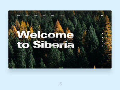 Welcome to Siberia concept app branding design landingpage ui ux web webdesign webdesigner website welcome page