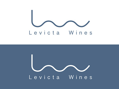 Levicta Wines Logo design logo unused proposal wine wine rack