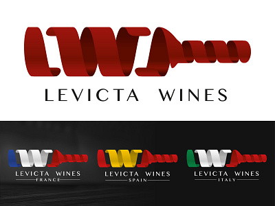 Levicta Wines - Wine Bottle Logo