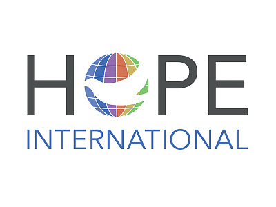 Hope International Church Logo christian church dove globe hope international logo mark