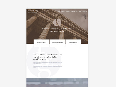 Website for Lawyer brown clean design grey lawyer ui ux website white