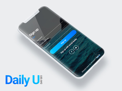 Daily UI Challenge #001