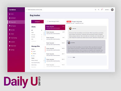 Daily UI Challenge #013 app daily challenge dashboard design challenge gradient interface ui ui challenge ux web app