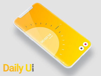 Daily UI Challenge #014 app challenge countdown daily ui timer ui ui challenge yellow