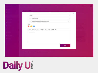 Daily UI Challenge #016 app clean daily ui design design challenge email gradient messaging ui ui challenge ux web app