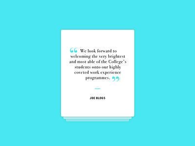 Daily UI Challenge #039 daily ui dribbble quotes testimonial ui ui challenge ux