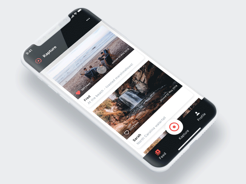 Video app Concept animation app clean design invision studio microinteractions social media ui video