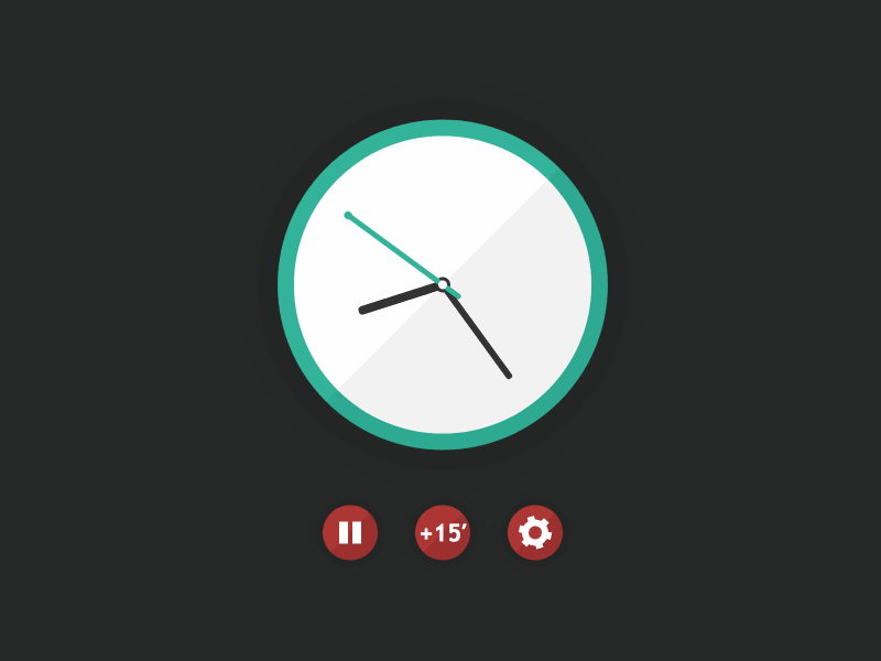 Animated clock animated animation clock flat illustration time watch web web design