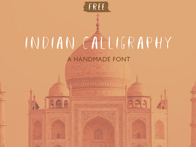 Free Indian Calligraphy Handmade Font