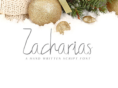 Free Zacharias Handwritten Script Font