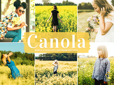 Canola Mobile & Desktop Lightroom Presets aesthetic tones beautiful presets desktop presets dreamy presets impressive presets instagram presets lovely presets modern presets natural presets photo editing portrait presets professional presets simple presets travel presets unique presets warm presets