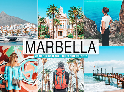 Marbella Mobile & Desktop Lightroom Presets aesthetic tones beautiful presets blogger presets desktop presets dreamy presets impressive presets instagram presets lovely presets modern presets natural presets photo editing portrait presets professional presets simple presets travel presets unique presets warm presets