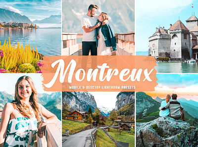 Montreux Mobile & Desktop Lightroom Presets aesthetic tones beautiful presets dreamy presets impressive presets instagram presets lovely presets modern presets natural presets photo editing portrait presets professional presets simple presets unique presets warm presets