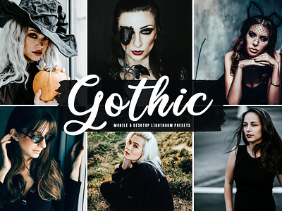 Gothic Mobile & Desktop Lightroom Presets