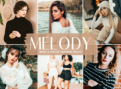 Melody Mobile & Desktop Lightroom Presets aesthetic tones beautiful presets desktop presets dreamy presets impressive presets instagram presets lovely presets modern presets natural presets photo editing portrait presets professional presets simple presets travel presets unique presets warm presets