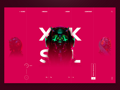 Cyberskull UI 3d 3d skull 3d ui clean clean ui cyber punk cyber ui cyberskull design interaction landing page minimal minimal ui puprle simple skull skull ui ui web web design