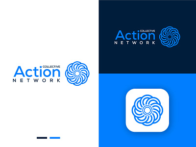 Collective Action app brand identity branding community icon illustration logo logotype mark minimalist network software symbol tech