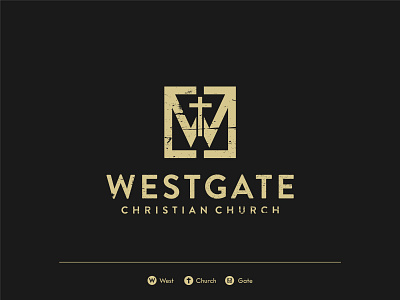 Westgate Logo Design brand identity branding christian logo church icon illustration lettermark logo logodesign logotype mark minimal monogram symbol vintage
