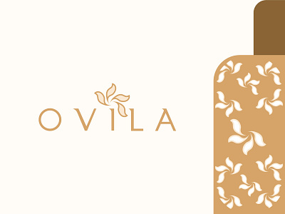 OVILA beauty beverage brand brand identity branding decor food icon illustraion leaf logo logodesign mark minimal modern organic pattern spa symbol yoga