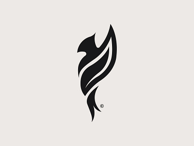 Phoenix Logomark animal bird black brand brand identity branding icon logo logodesign mark minimal monogram phoenix symbol