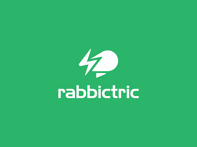 RABBICTRIC Logo Design animal brand identity branding icon logo logodesign logotype mark minimal minimalist monogram rabbit logo symbol tech technology