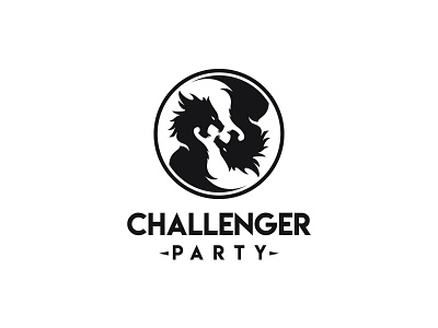 Challenger Party | Logo Design animal brand brand identity branding custom design dragon graphic design icon illustration logo logodesign logomark logos minimal minimalist modern sports logo symbol vector
