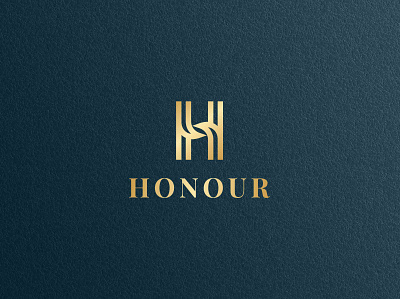 HONOR brand branding elegant fashion brand icon lettermark logo logotype luxury mark modern symbol