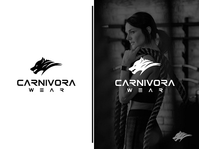 CARNIVORA animal brand brand identity clothing fashion fitness graphicdesgn gym icon logo logodesign logotype mark minimal power symbol wear wolf