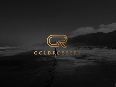 Gold Robbers band brand brand identity gold lettermark logo logo design modern music producer production sound wordmark