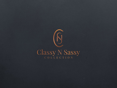 Classy N Sassy accessories brand brandidentity classy clothing elegant fashion gold graphicdesign lettermark logo logodesign luxury style wordmark