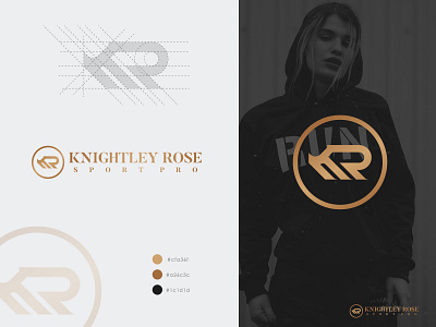 Knightley Rose apparel logo brand identity brand logo branding clothing brand fashion fitness graphicdesign gym logo logodesign logotype minimal minimalistic modern streetwear