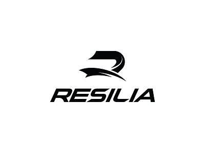 RESILIA aggresive apparel brand brand identity branding clothing fitness gym lettermark logo logodesign logotype mark minimalistic modern monogram sports sportswear symbol