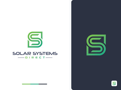 Solar Systems app application battery brand brand identity branding enviroment graphicdesign icon lettermark logo logodesign logotype modern neutral power solar solution symbol system