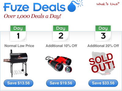 Homepage for Deals - version A