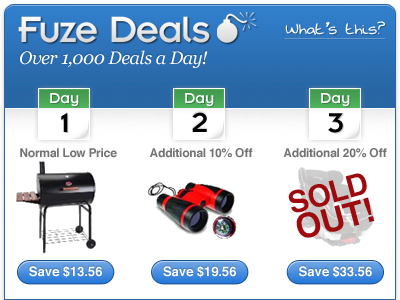 Homepage for Deals - version B