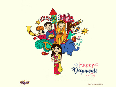 Happy diwali by Vaishnave Senthil on Dribbble