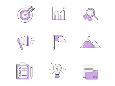 Icons branding business company design flatart free icon iconography icons icons pack icons set identity illustration illustrator neat simple startup target vector vectorartwork