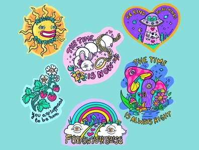 Good Vibes Instagram Stickers Design by Marta Zubieta on Dribbble