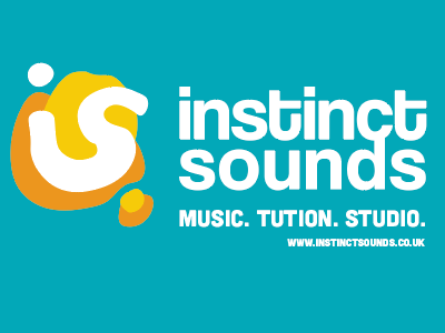 Instinct sounds logo version 2 blob blobs colourful design icon logo music school typography
