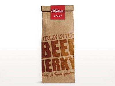 Beef Jerky Label beef chophouse jerky label package packaging sticker team disruptive