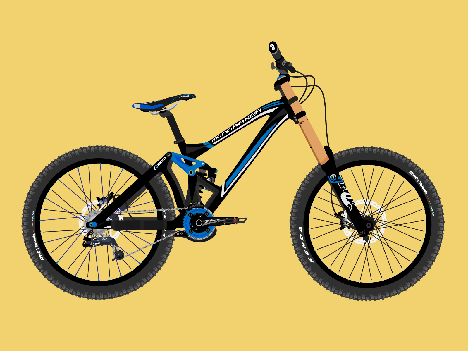 2012 Mondraker Summum Pro Team DH by Fedor Sosnin on Dribbble