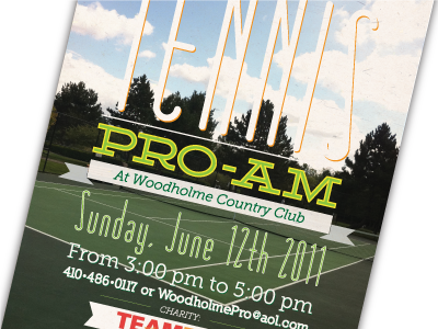 Tennis Pro Am flyer proam tennis tournament type