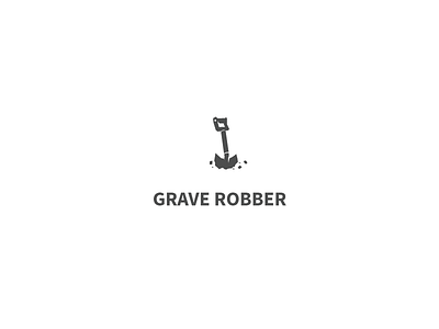 Grave Robber battle card game battle of durak cards dirt game negative space shovel vector