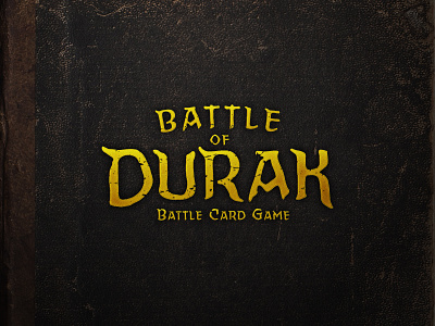 Battle of Durak Logo battle card game battle of durak brute cards character game mage necromancer thief vector